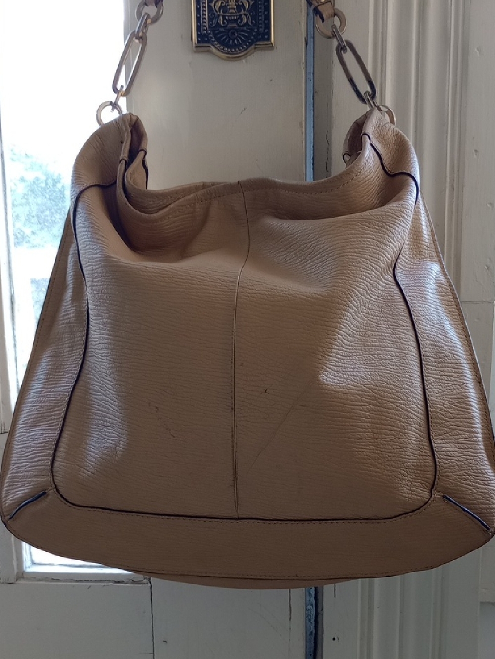 COACH Large Gorgeous Golden Leather HOBO/ Shoulder BAG # 28381 - Picture 7 of 14